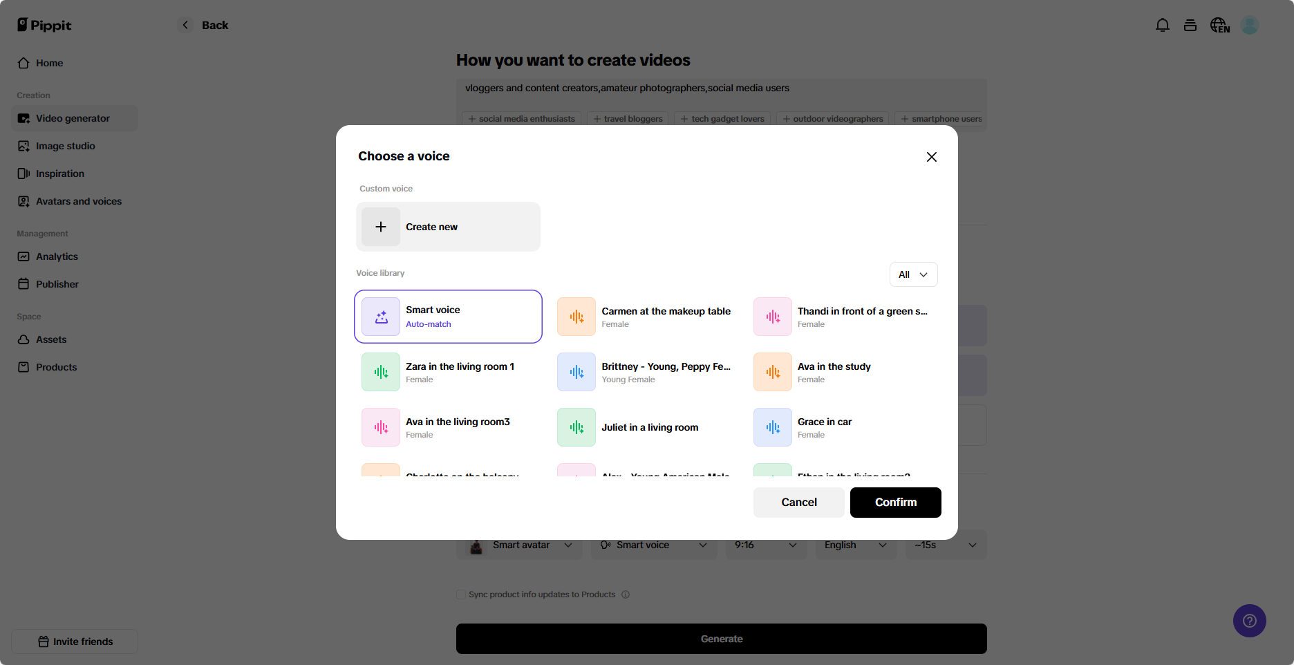 AI voiceover generator
