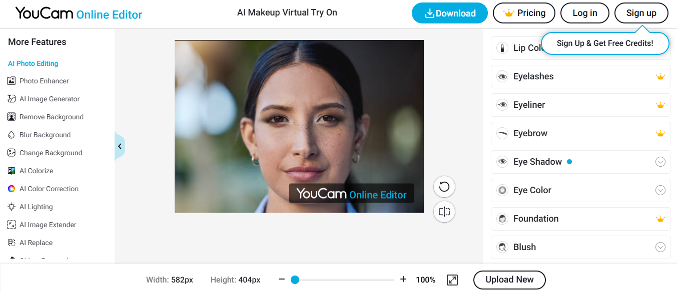 Онлайн редактор YouCam