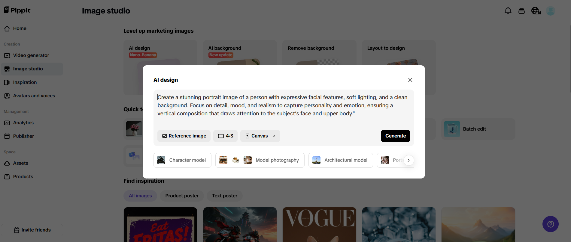 Cipta imej daripada teks