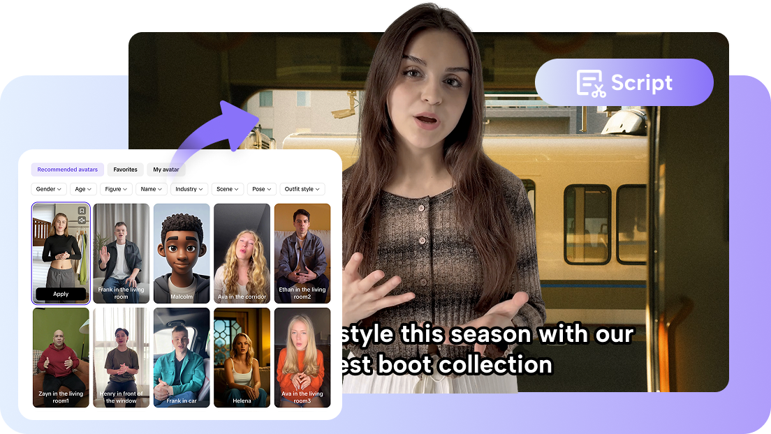 Customized avatars and scripts for story-telling