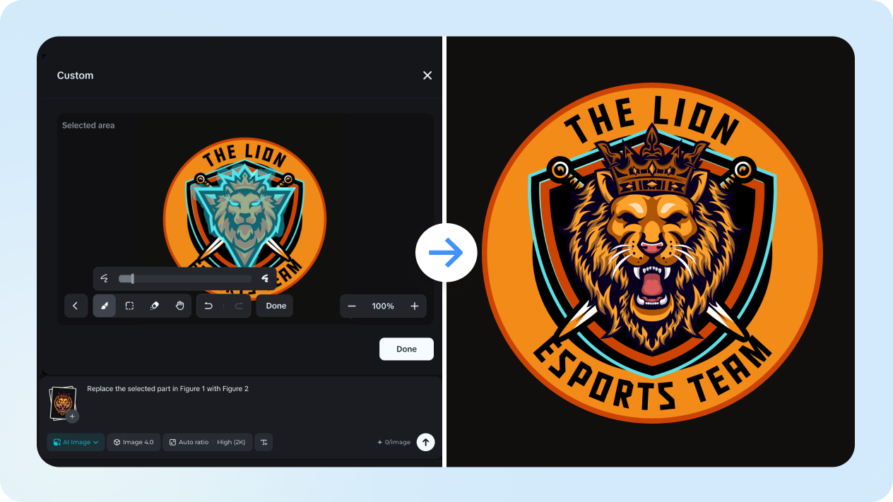 Mengedit logo gaming