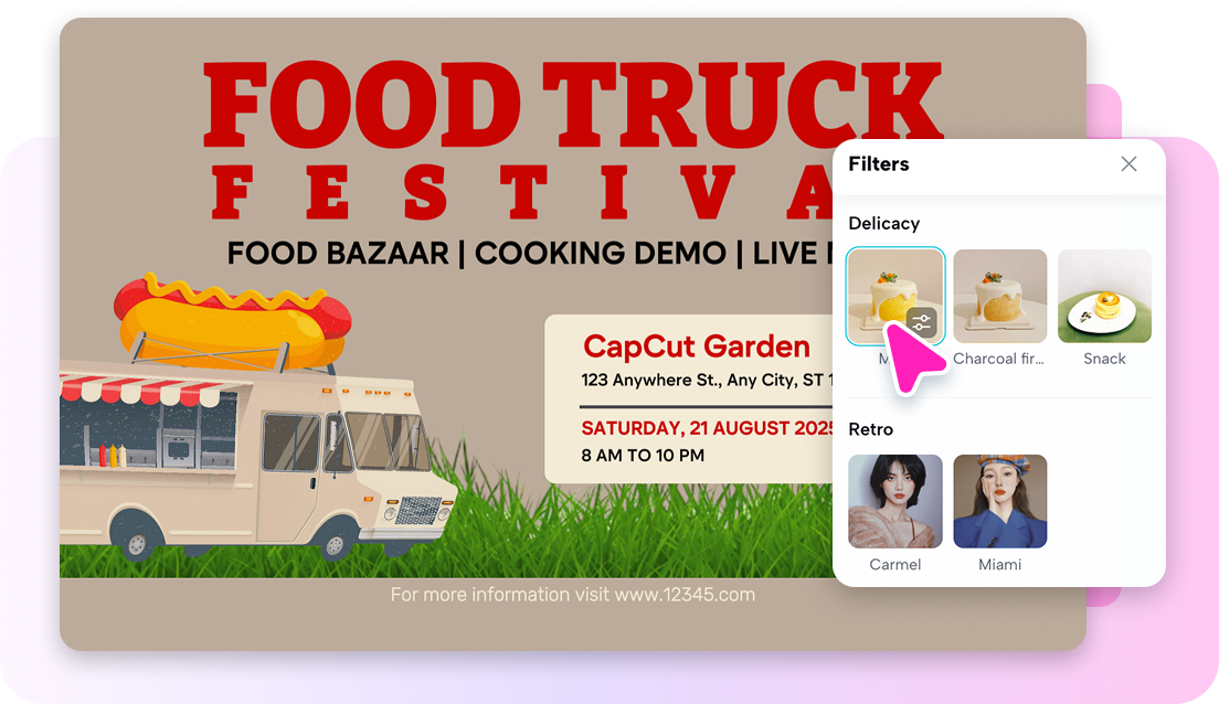 Customize event flyer design