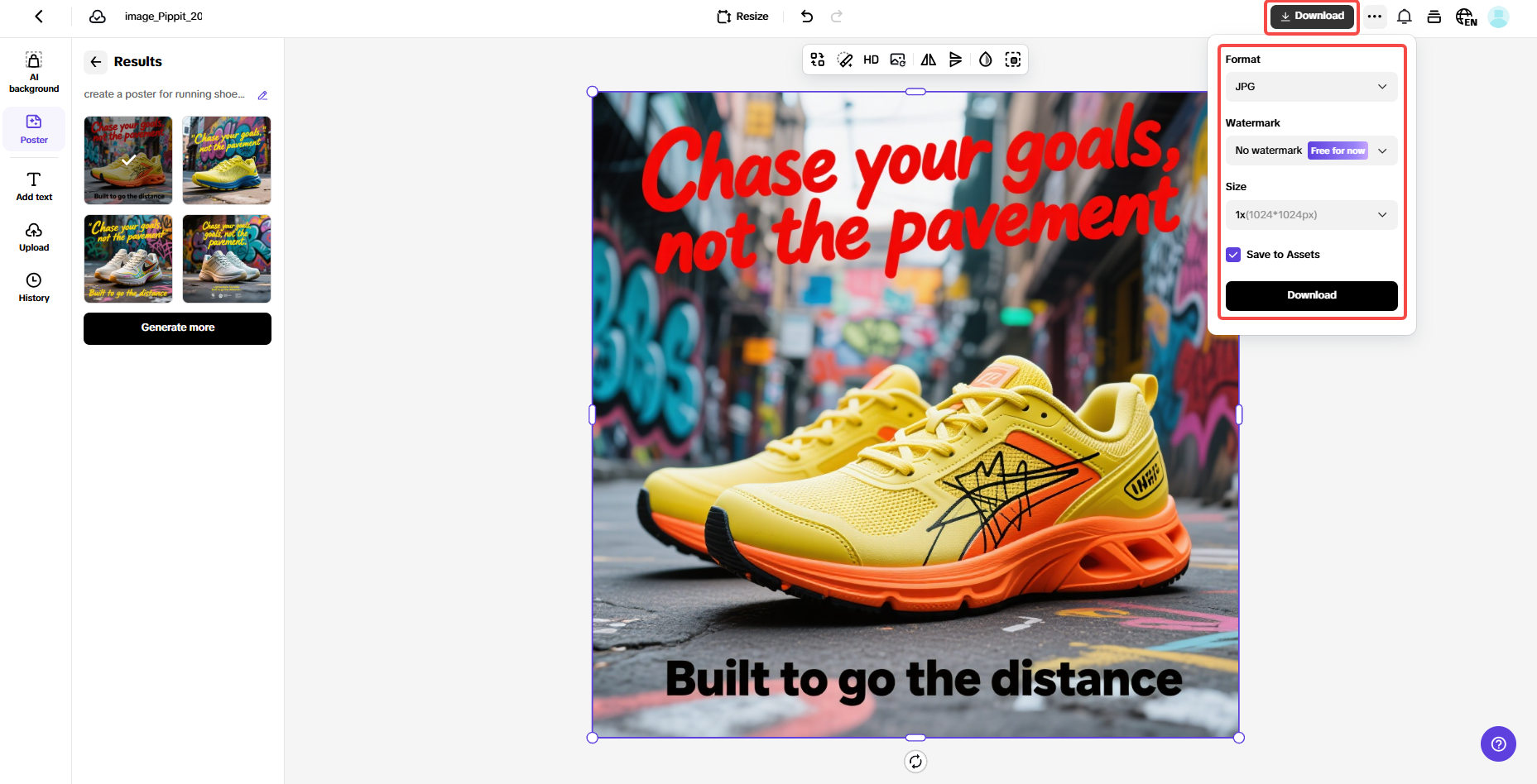 Download your poster ad