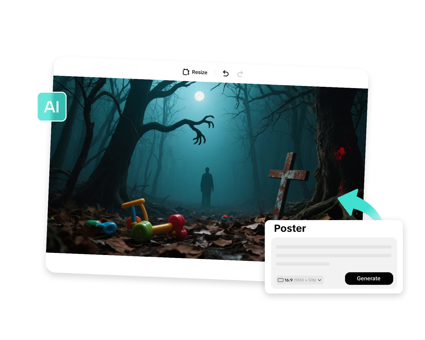 spooky forest background