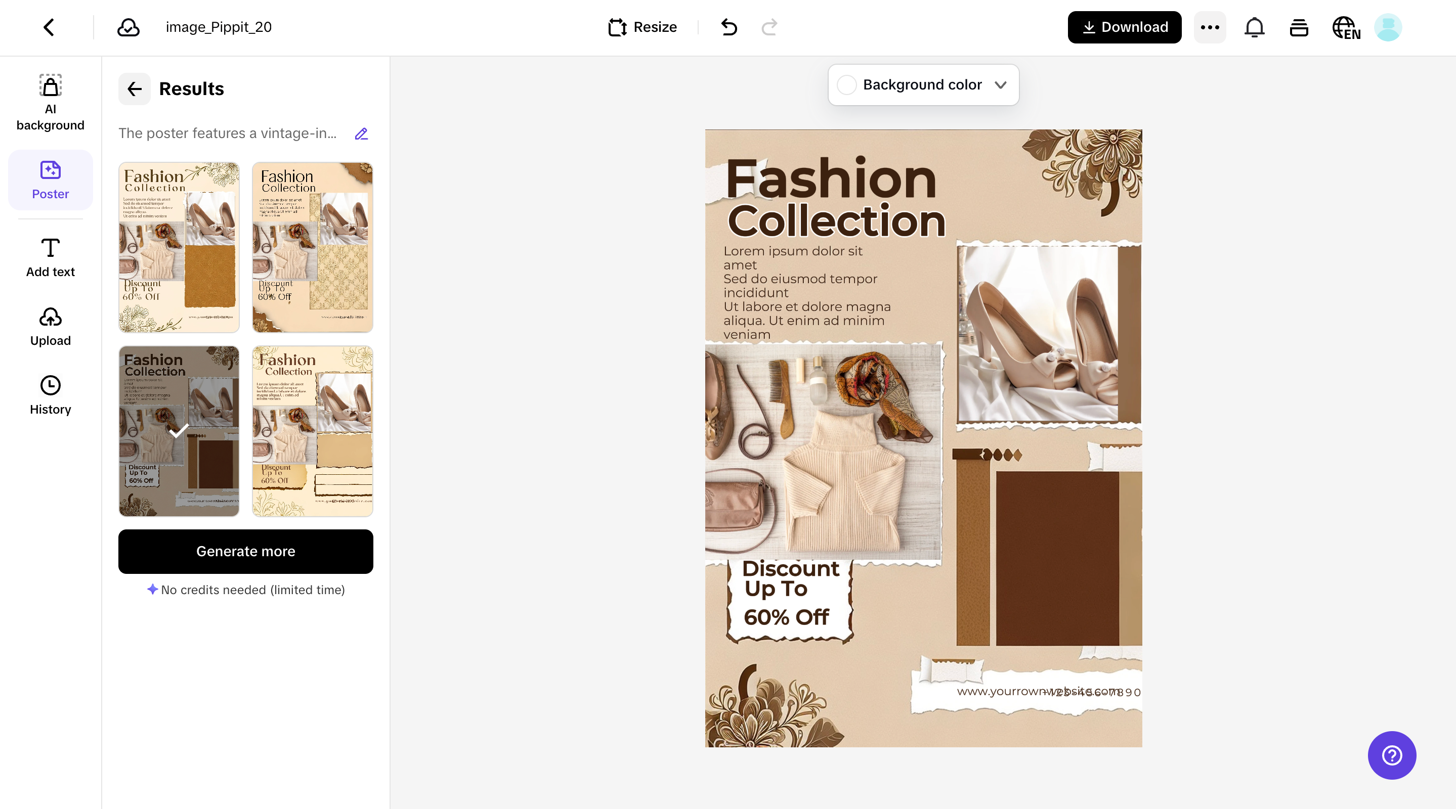 Customize your poster