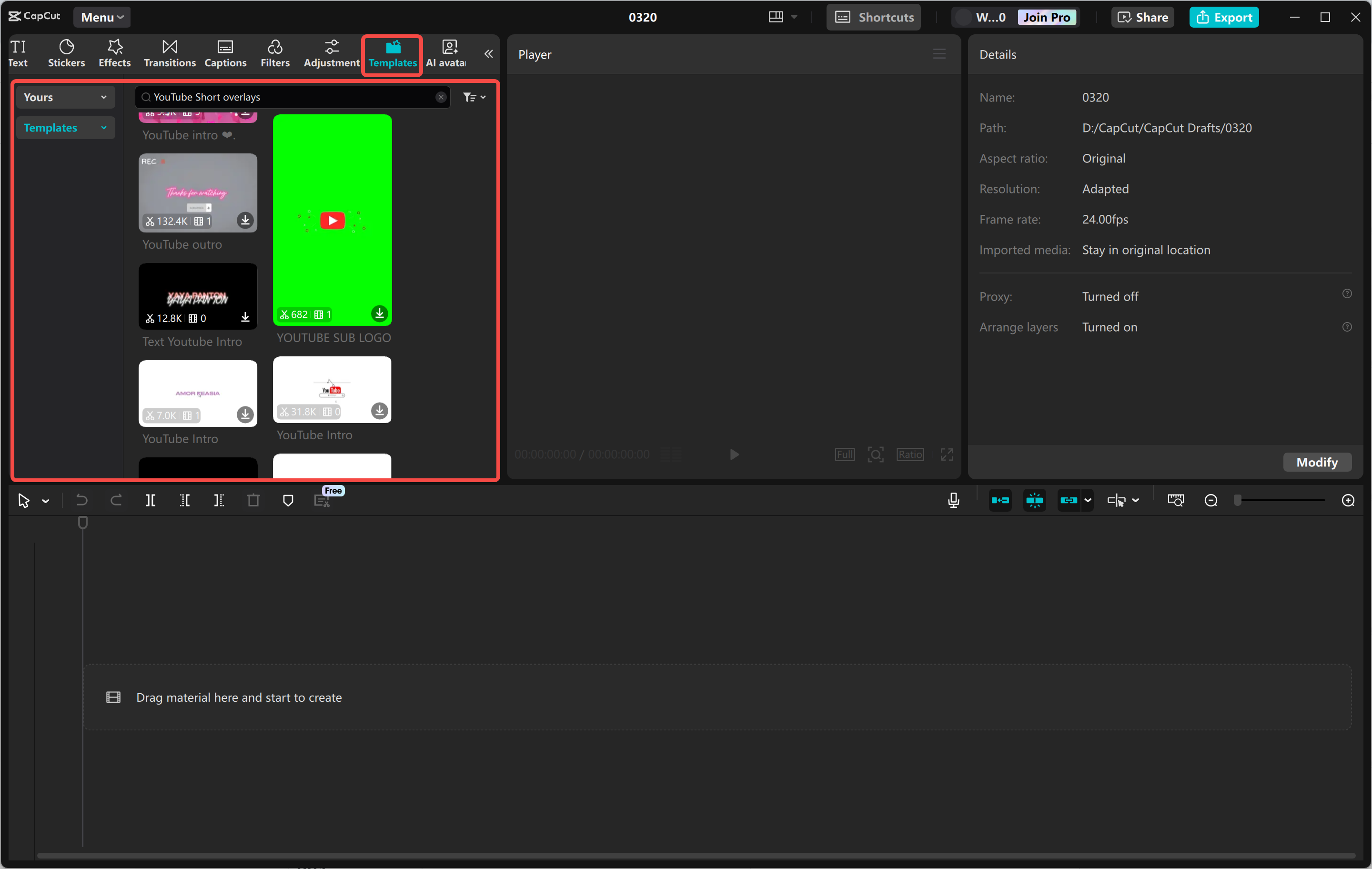 Importar un video al CapCut editor de video de escritorio