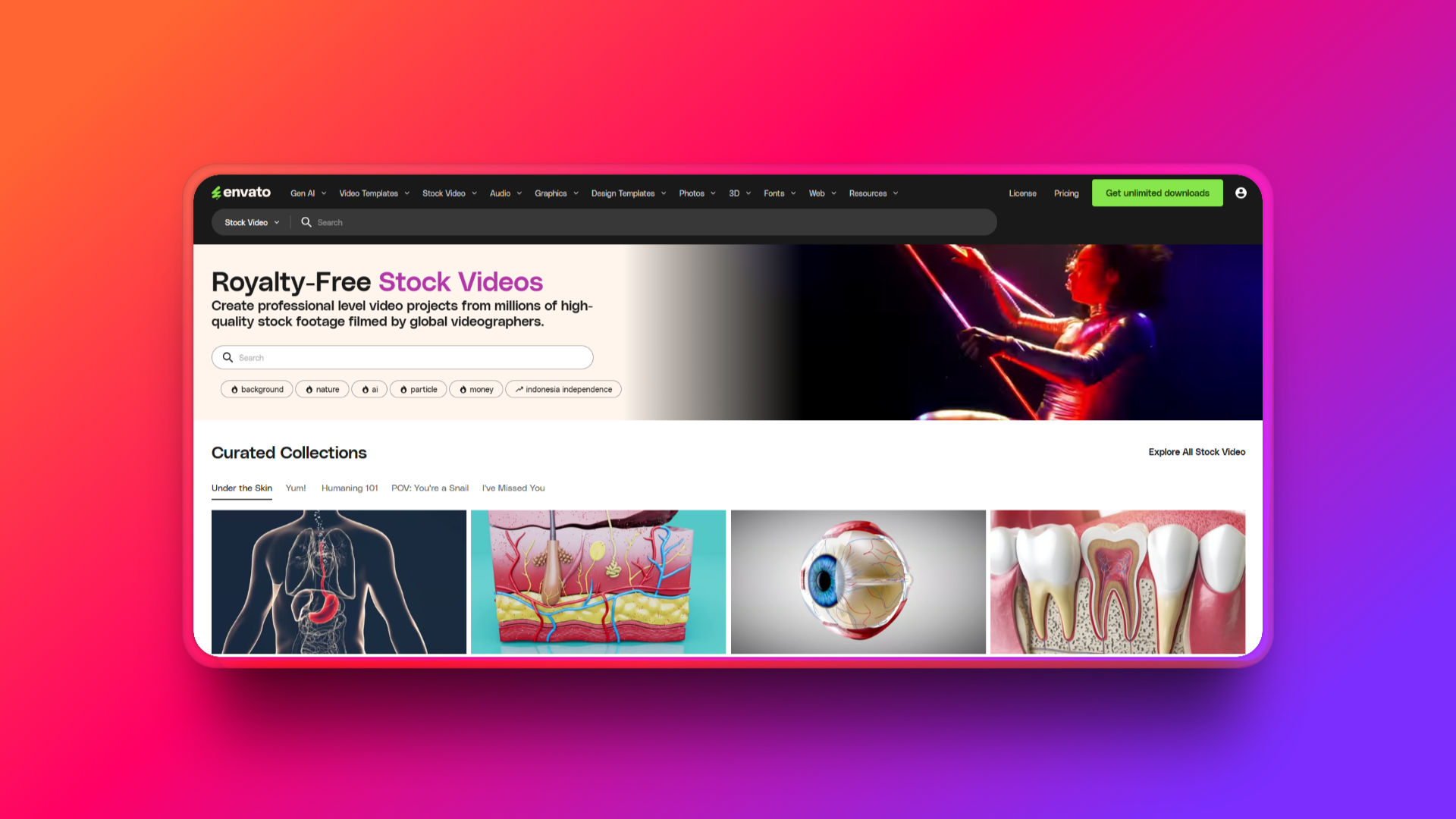 Envato video assets