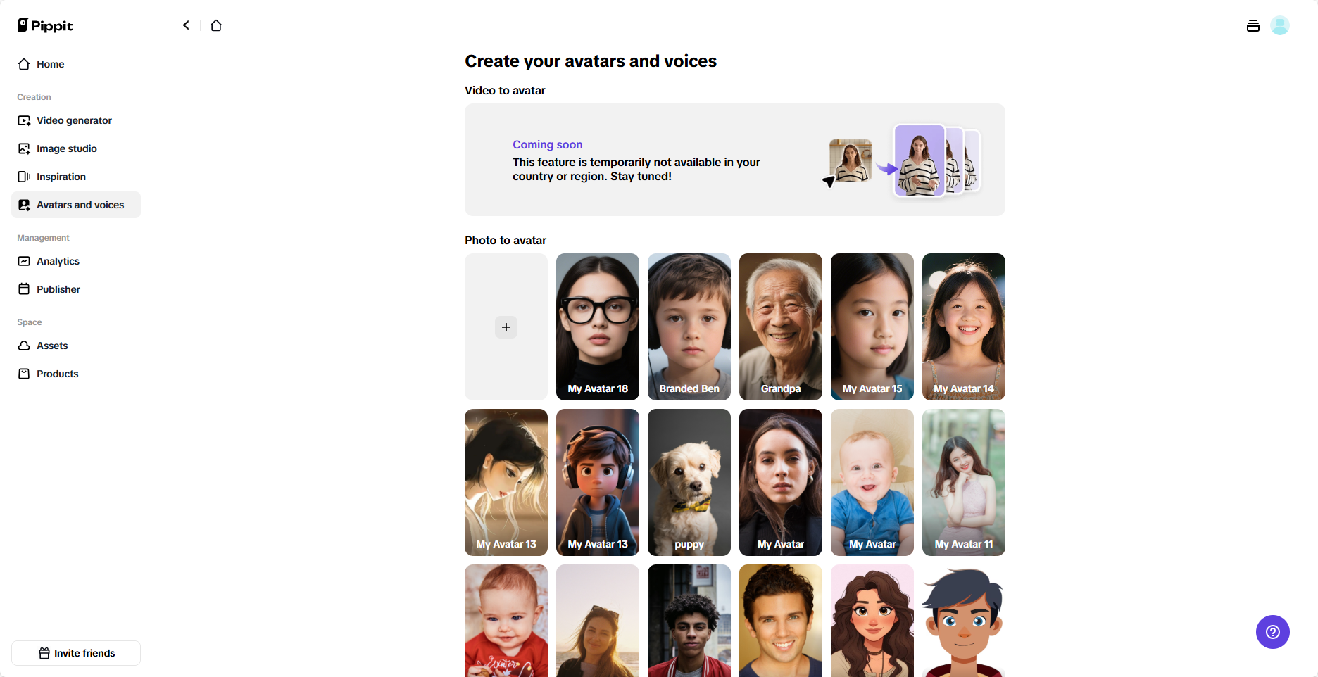AI avatars and voices