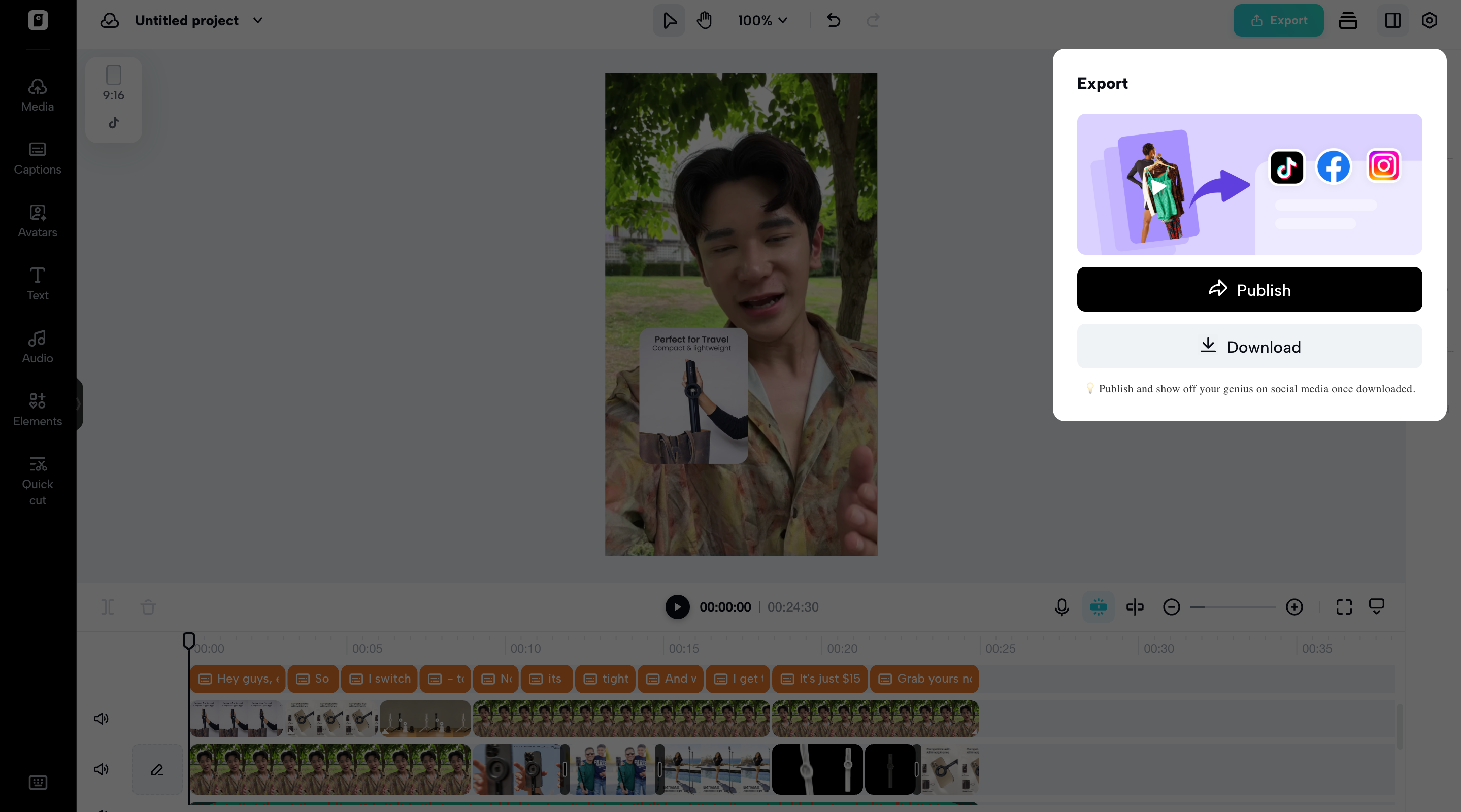 Export your video