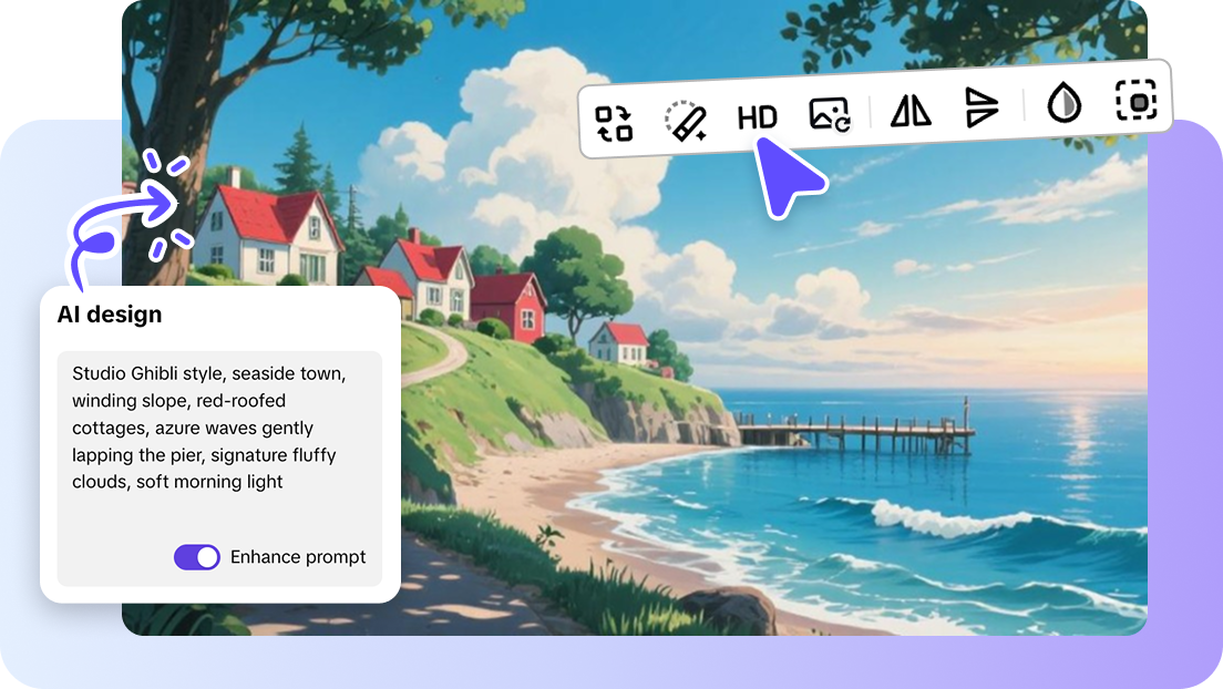 create Ghibli-style images with Pippit