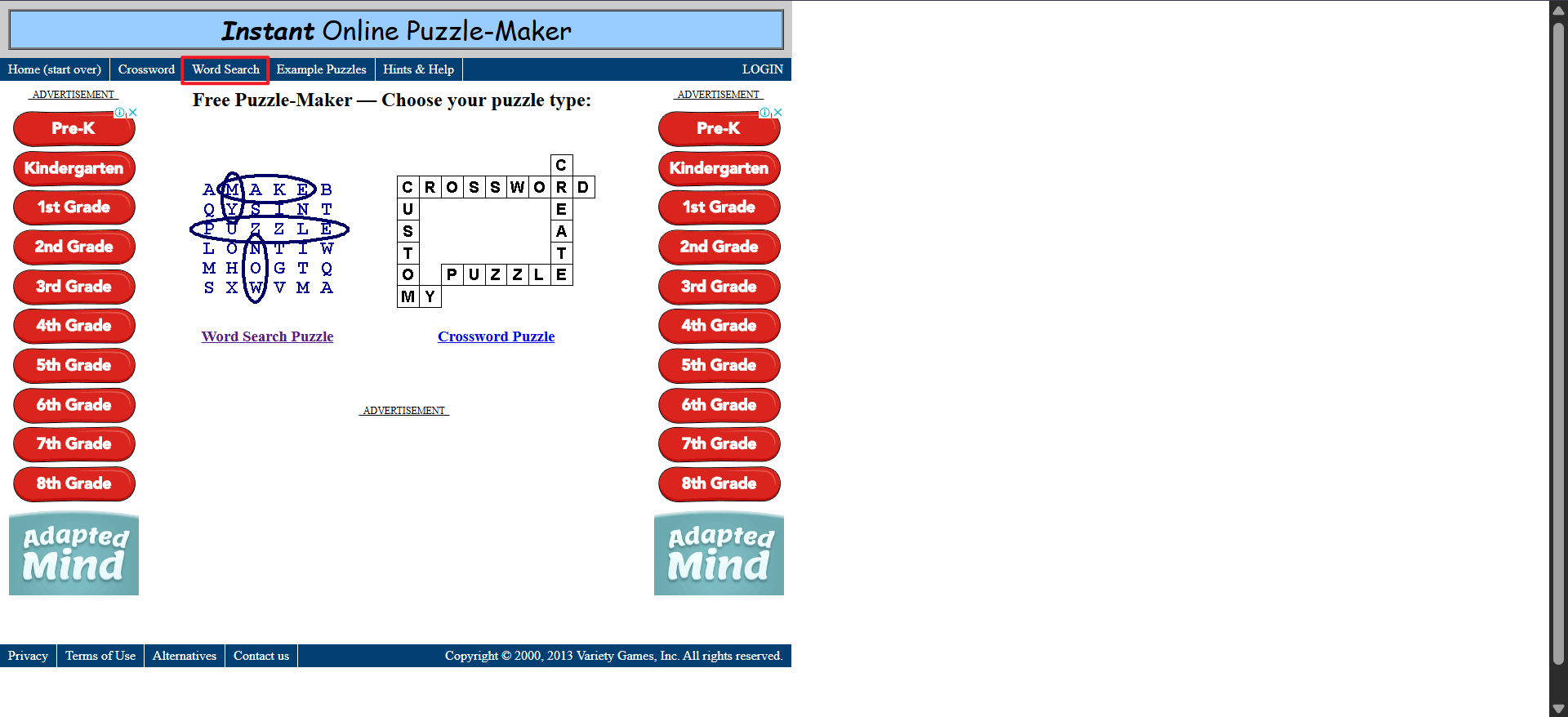 make your own word search free