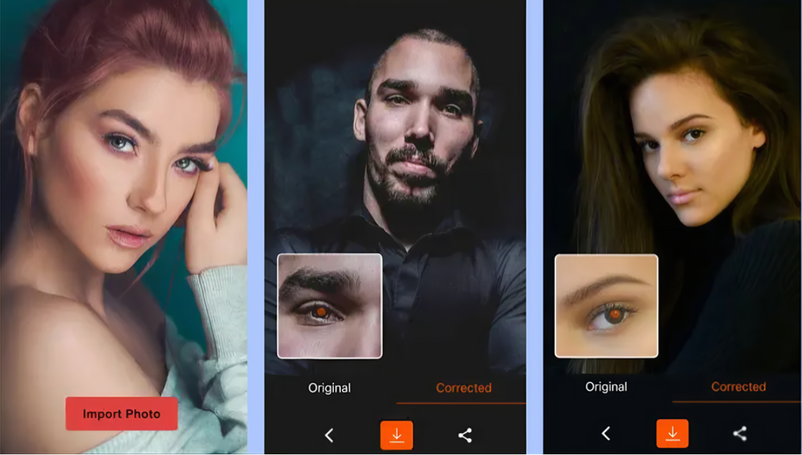 Entfernen Sie rote Augen mit dem Red Eye Corrector