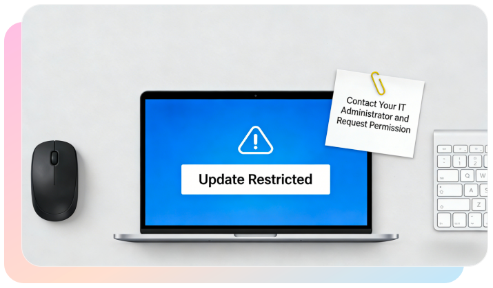 Actualización restringida