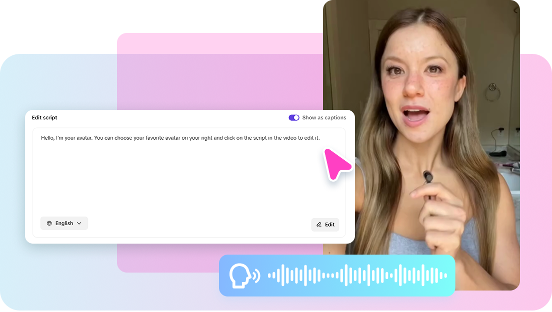 Turn scripts into voice