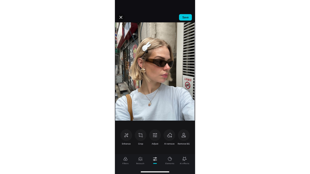 Aplicación de filtros para fotos en Instagram.