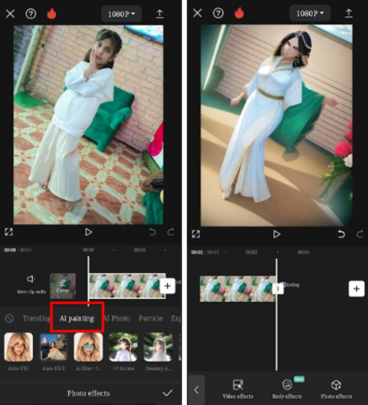 ai painting effect