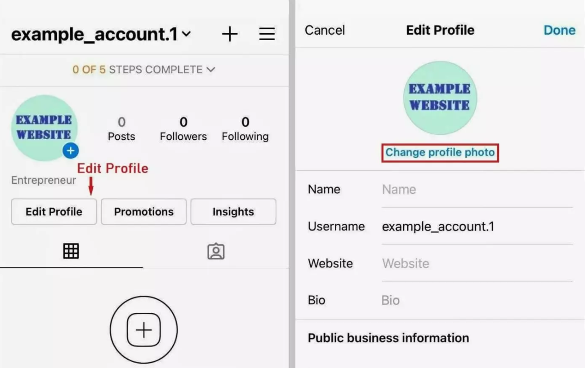 Idagdag o baguhin ang iyong kasalukuyang larawan sa profile sa Instagram