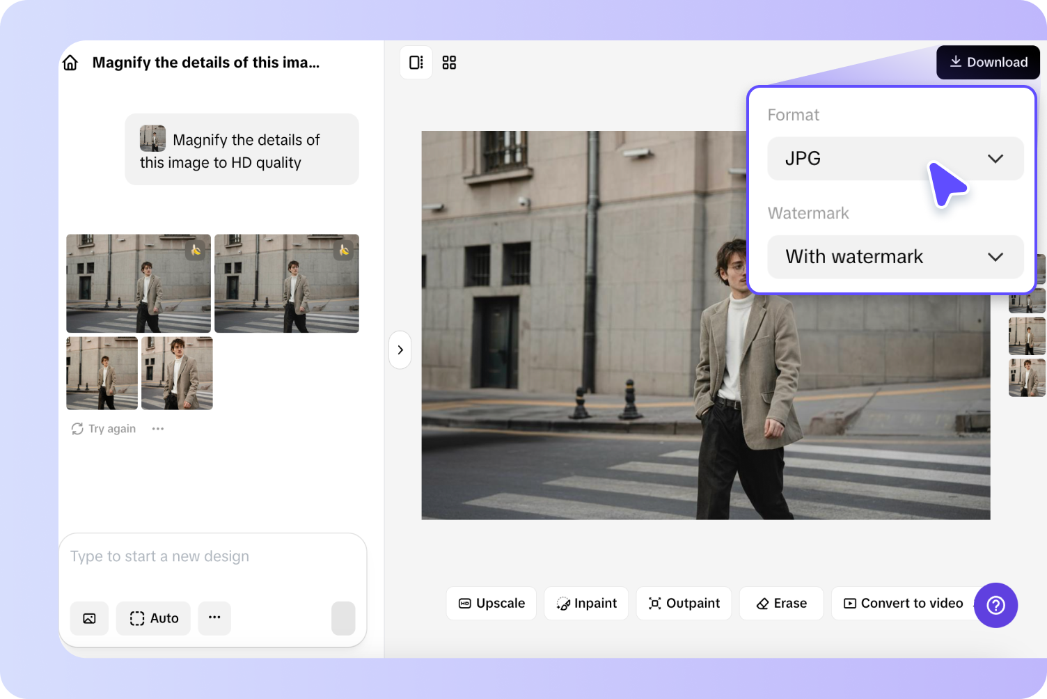 Exporting image to device