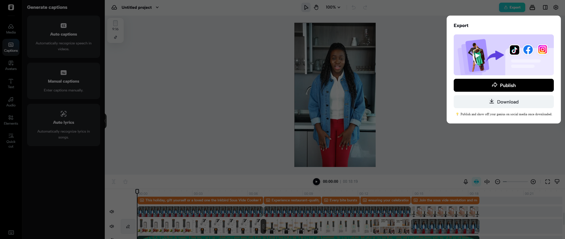 Export your video