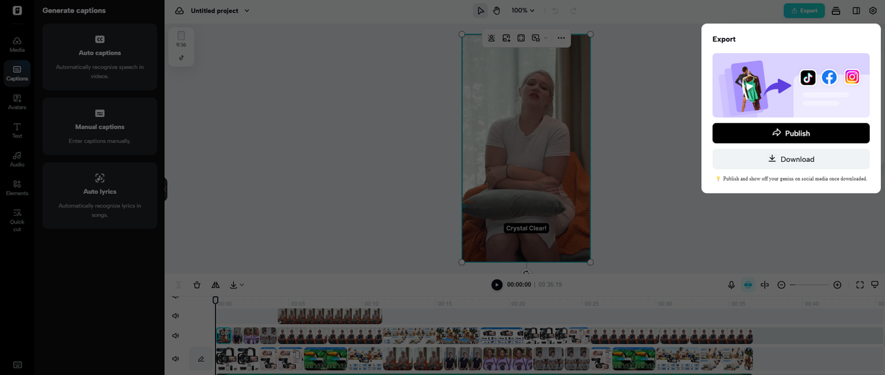 Export your video