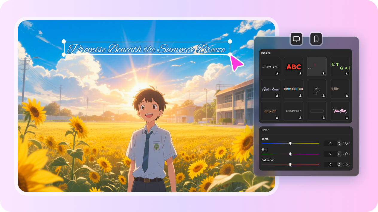 Editing with CapCut anime AI tools