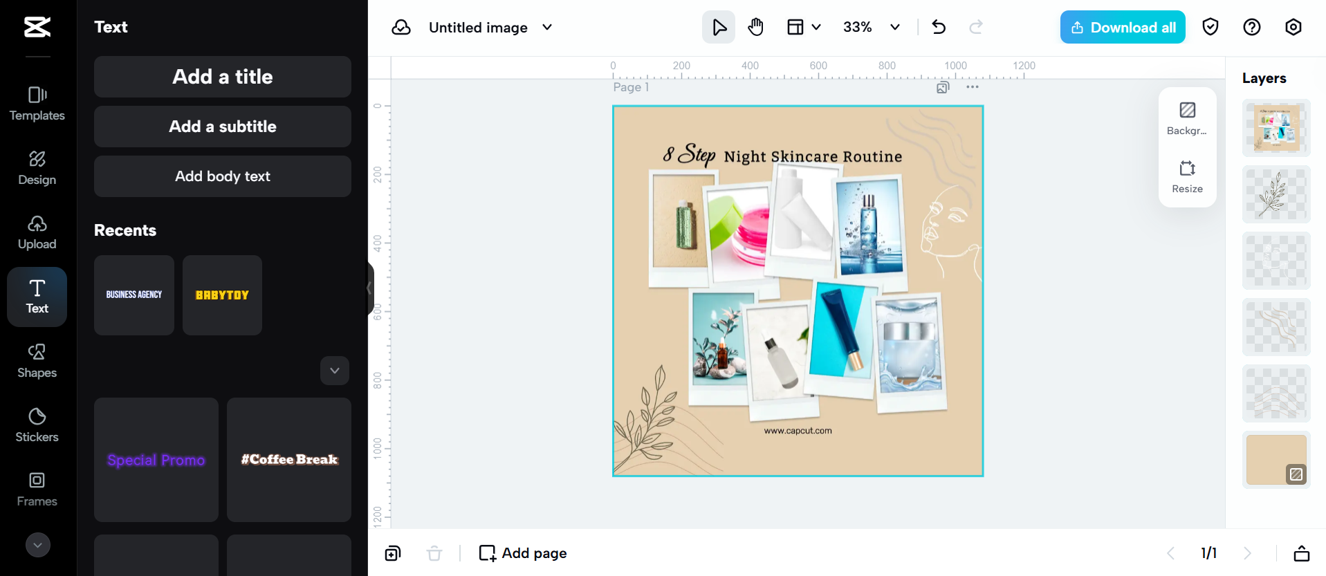CapCut Webのインターフェース - 最高のオンラインビデオフォトモンタージュ作成ツール