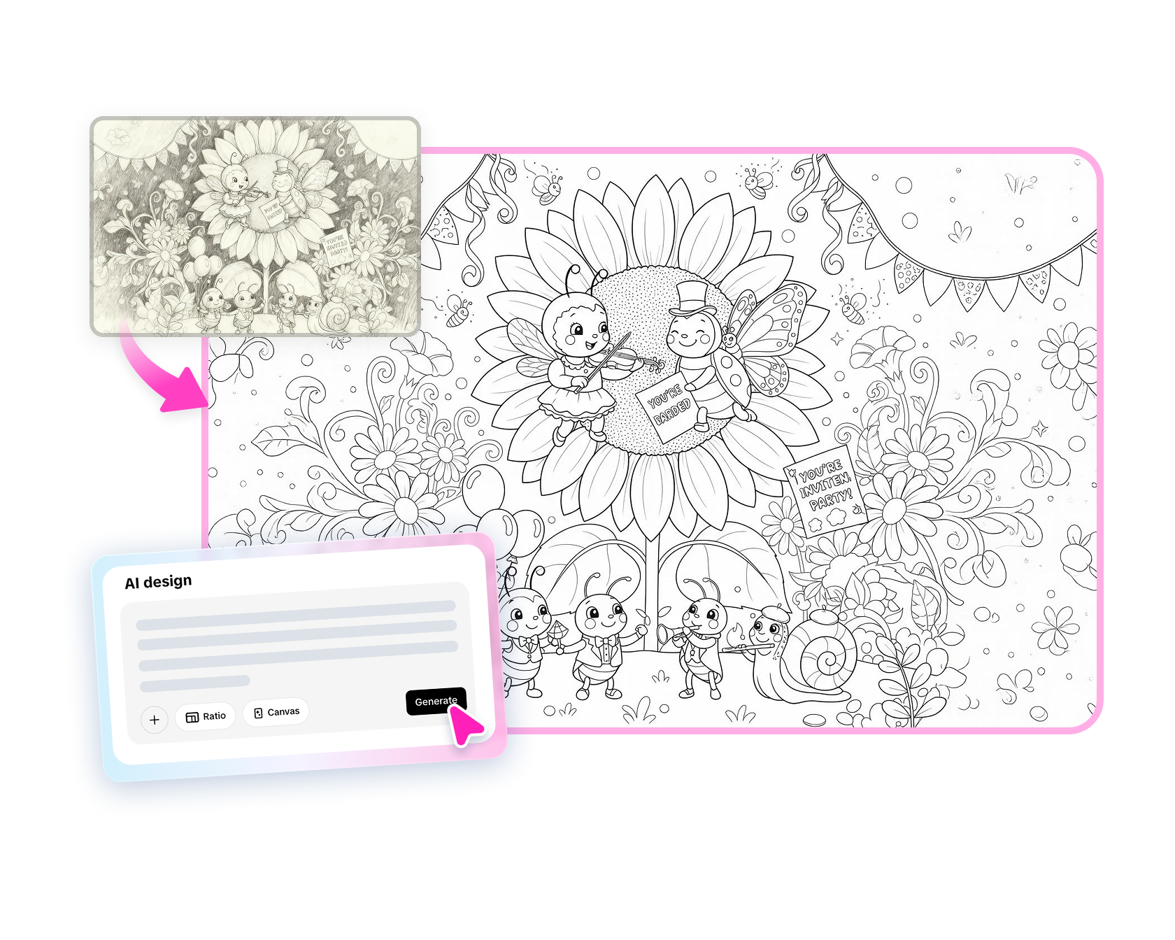 AI Coloring Page Generator