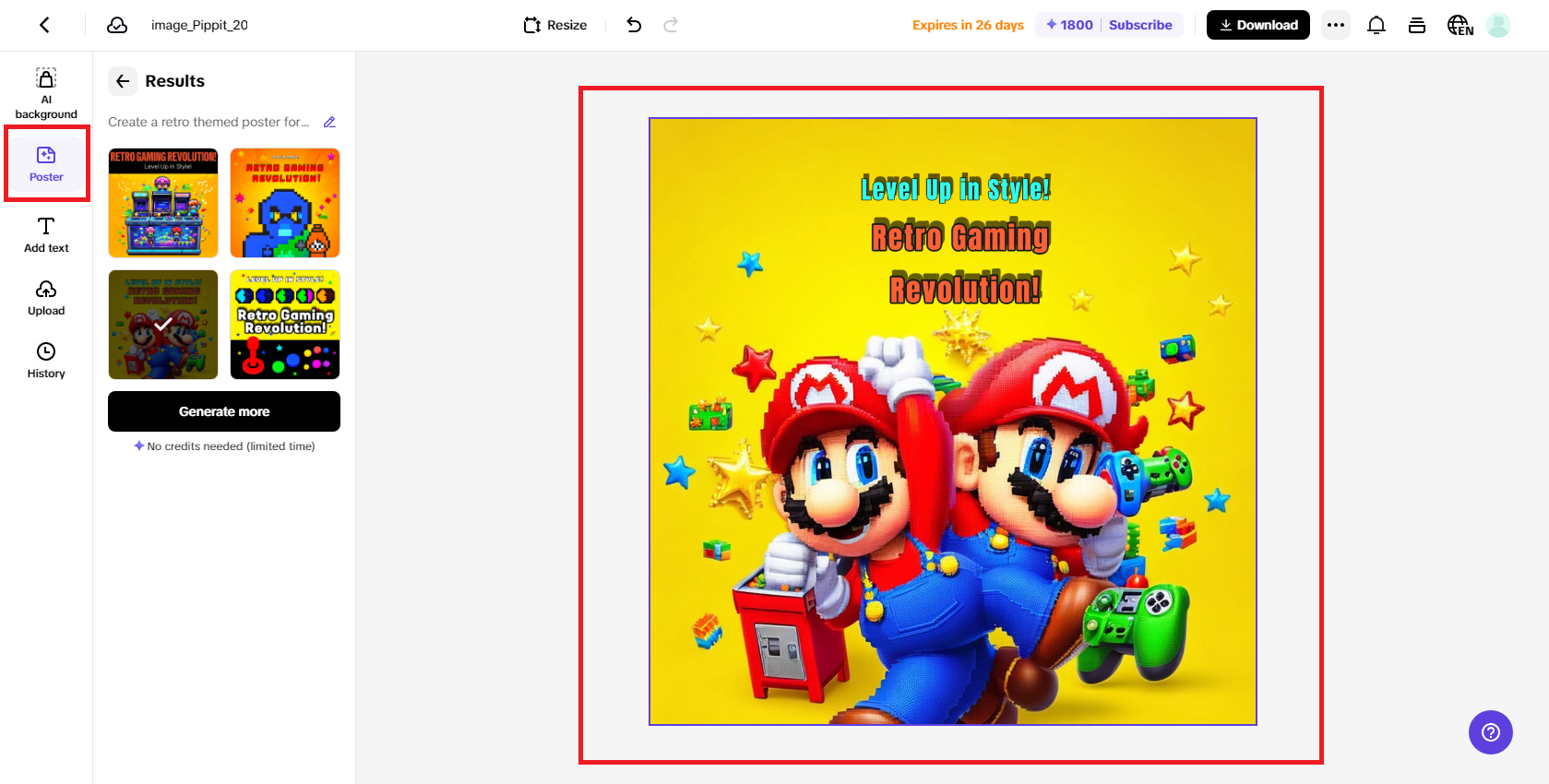 Ability to create product sales posters
