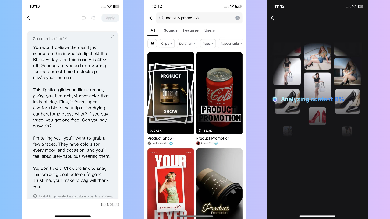 CapCut App: mock up video creator