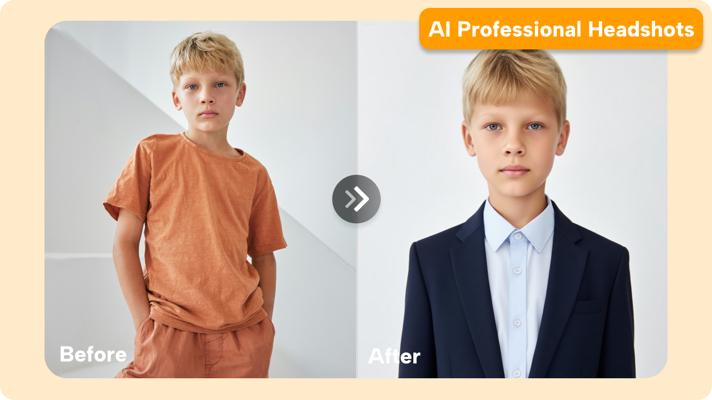 professionele AI profielfoto's