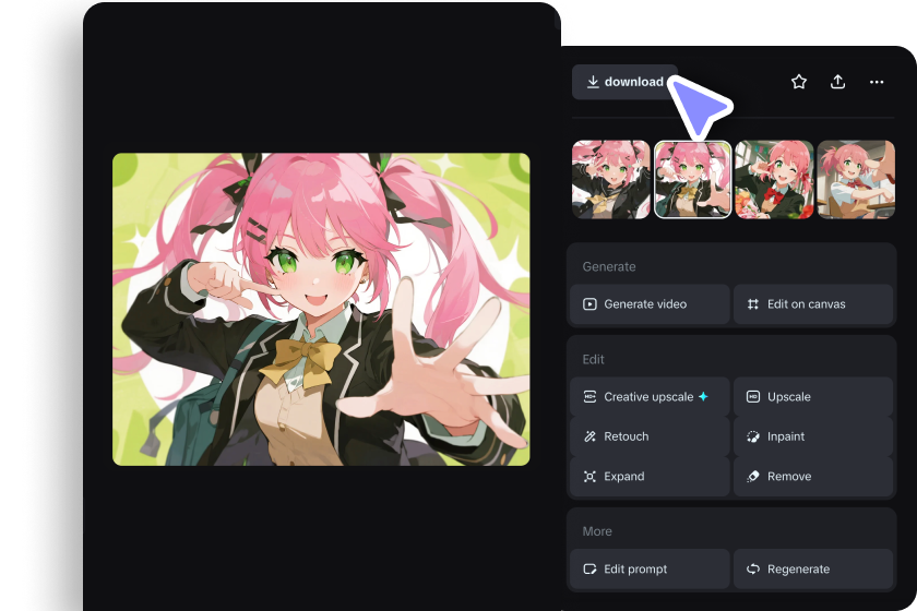 anime gerado por IA