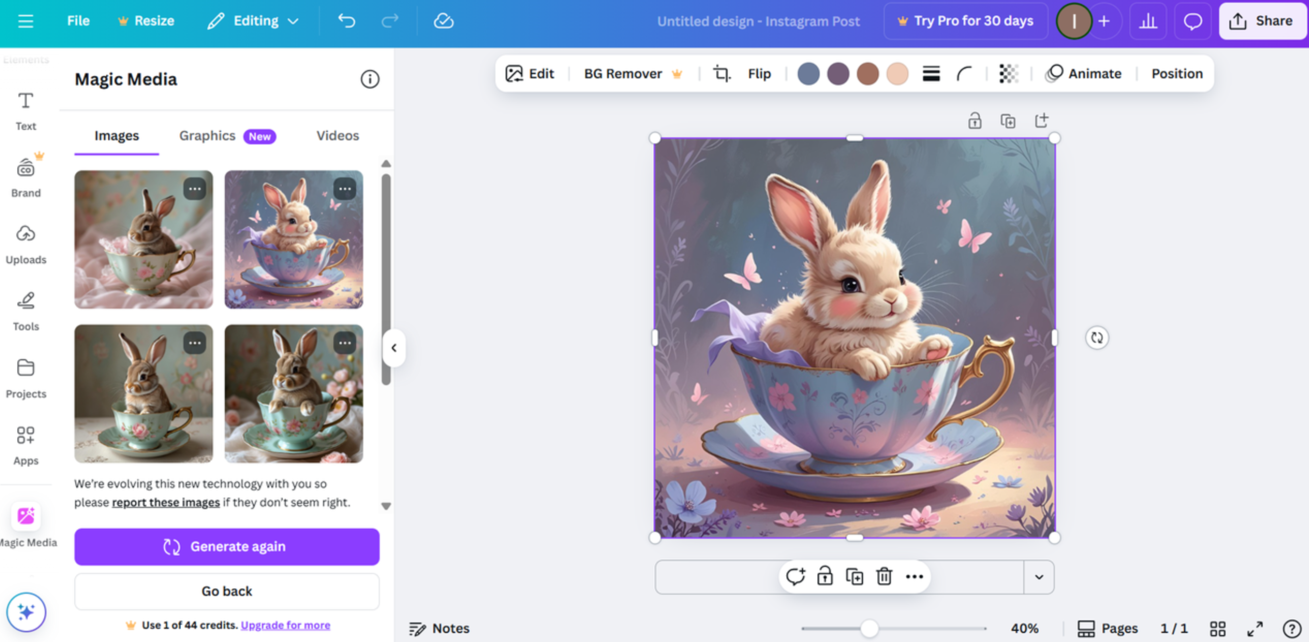 Canva – cel mai bun generator de imagini AI