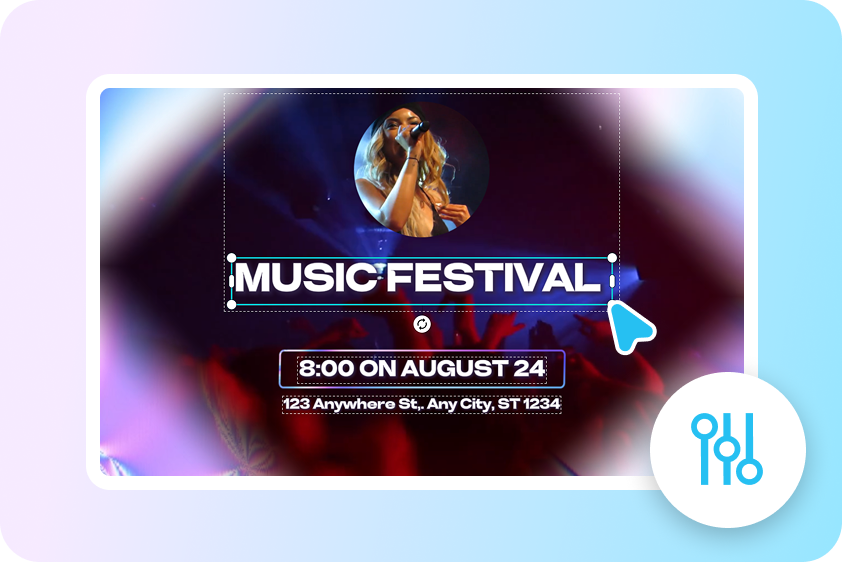 AI automatically generating synchronized, animated lyrics on a music video.