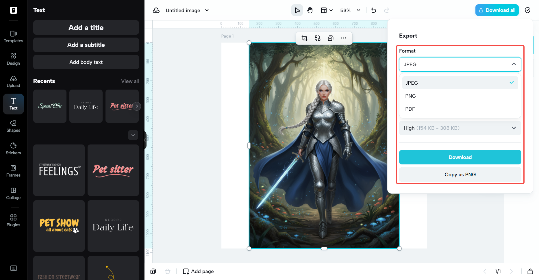 Save in multiple formats