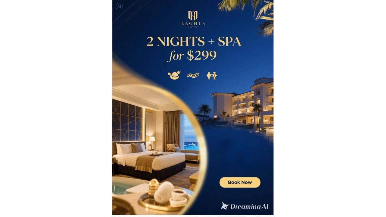 Poster promosi pakej hotel