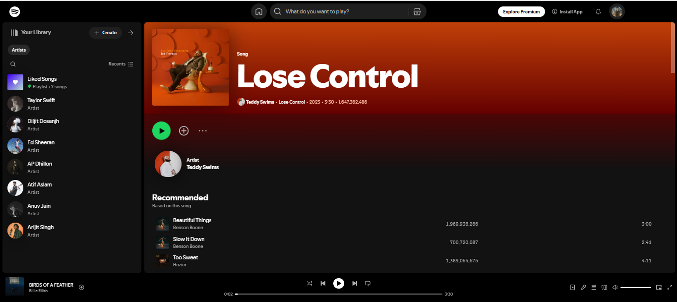 Lose Control - wirusowy hit Teddy 'ego Swimsa od 200 najlepszych artystów Spotify