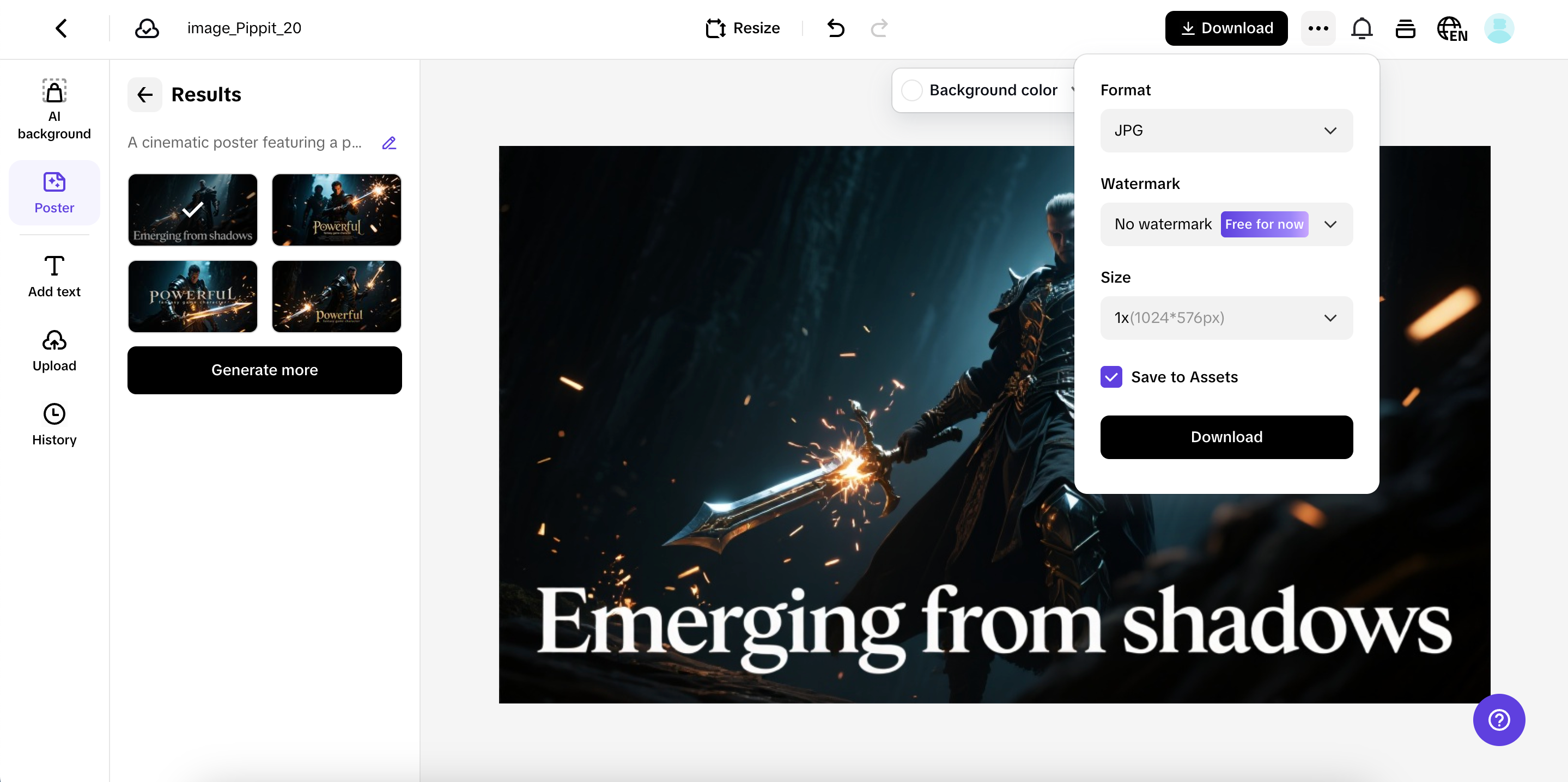 Export and share your character