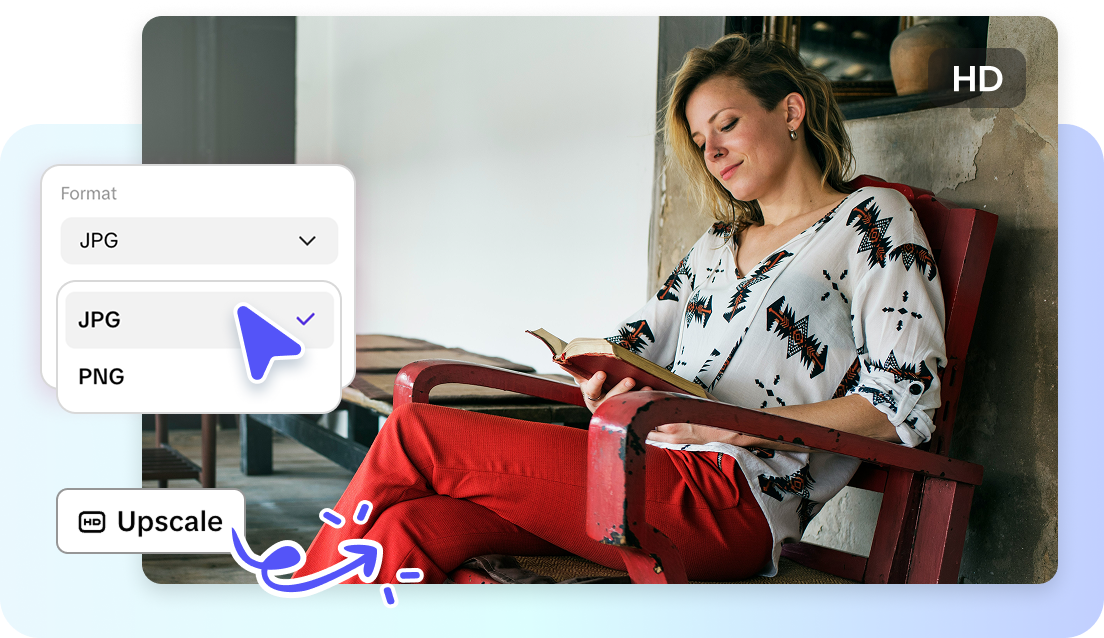 Watermark options for exporting image from Pippit