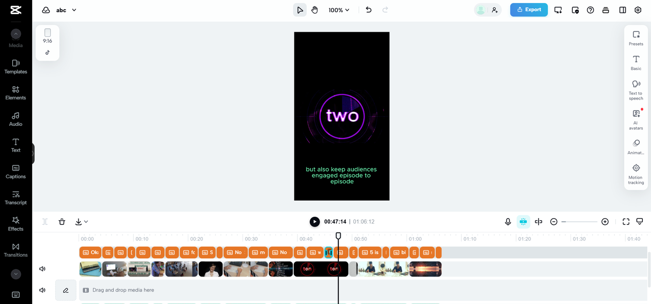 Integration of video editing tools