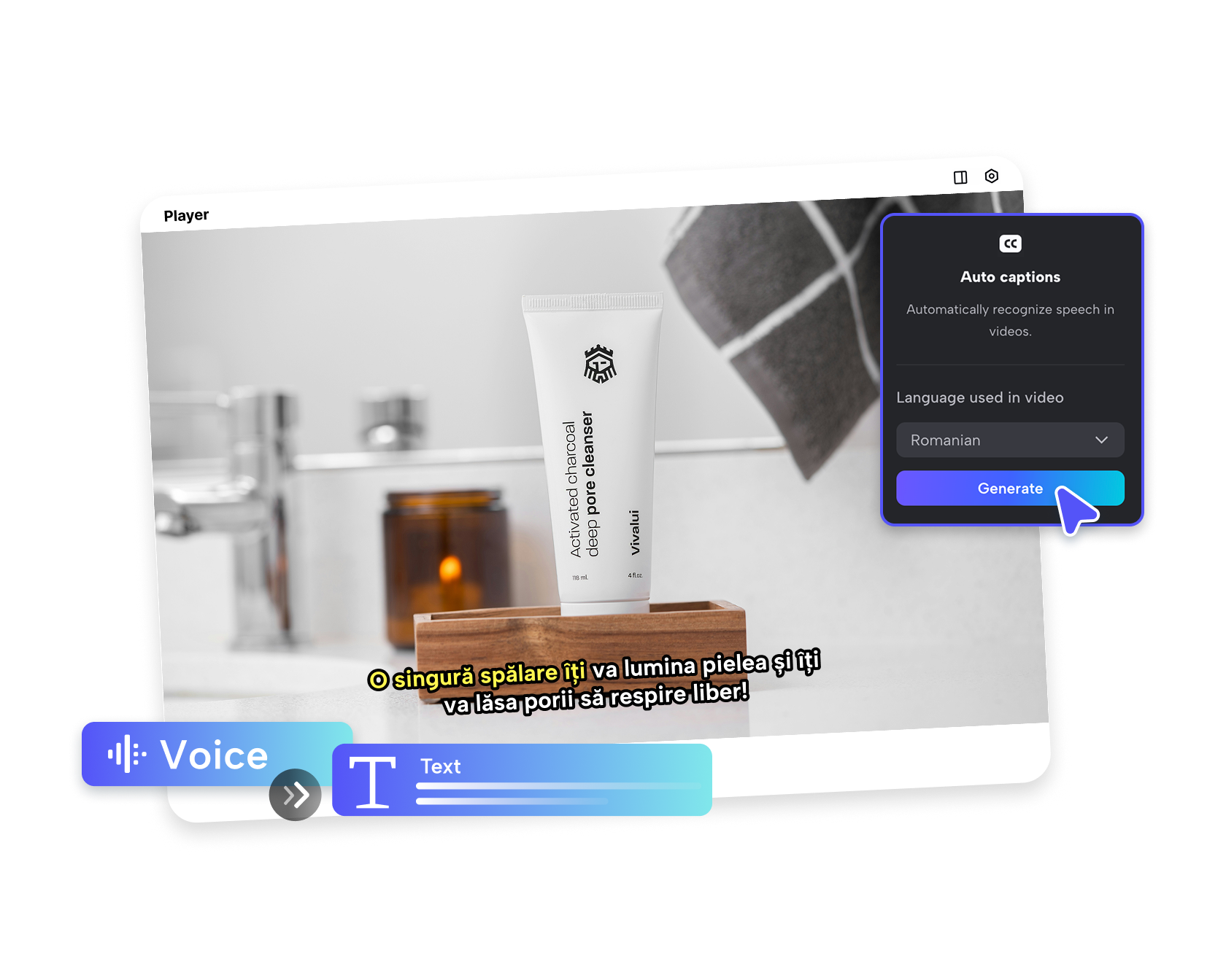 video transcript generator
