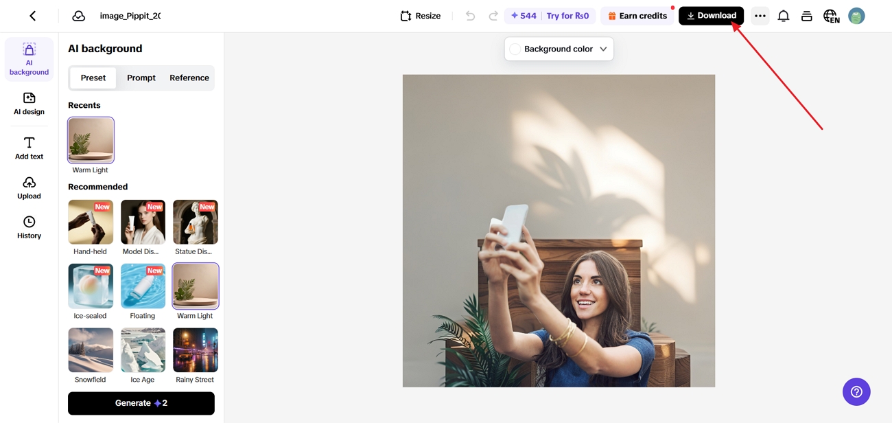 lataa lopullinen kuva pippitistä
