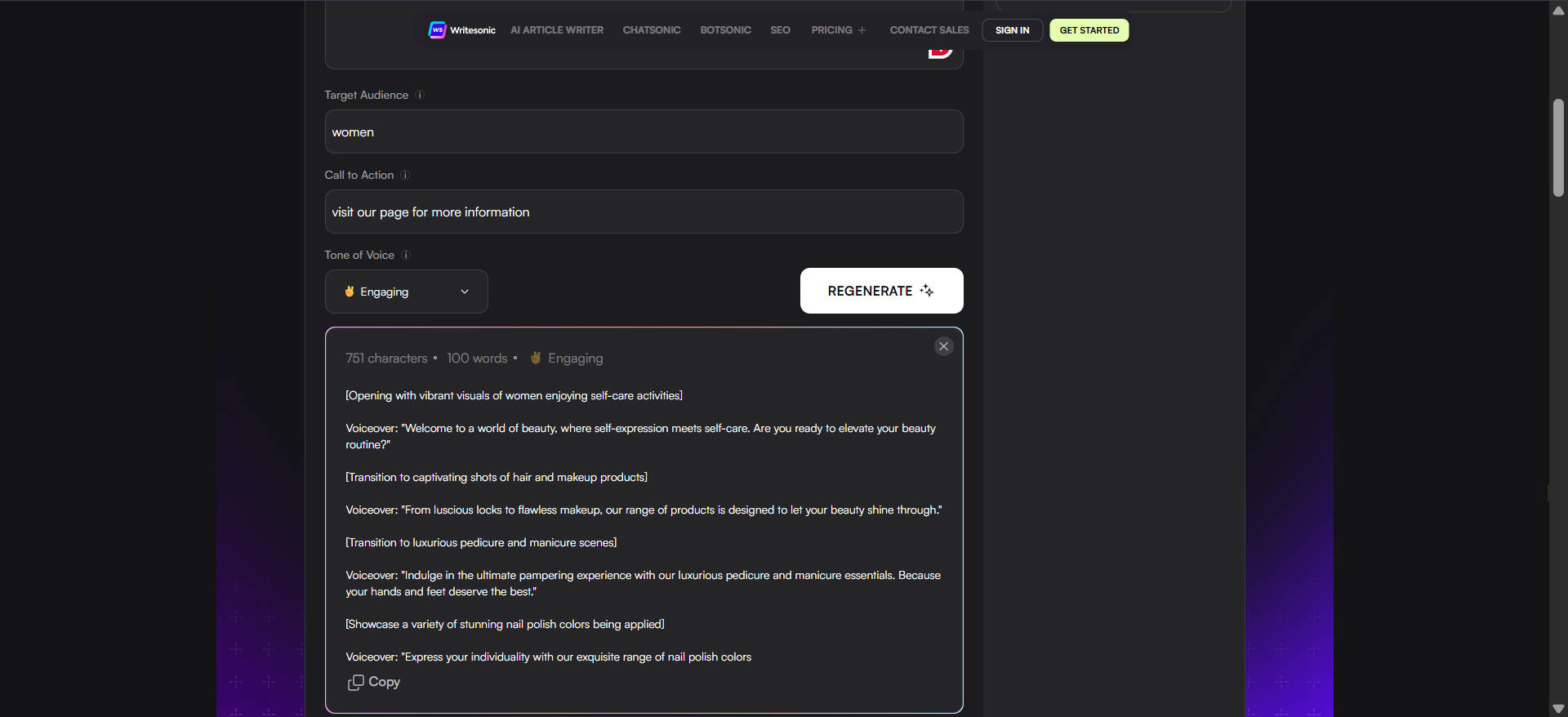 YouTube script ai generator