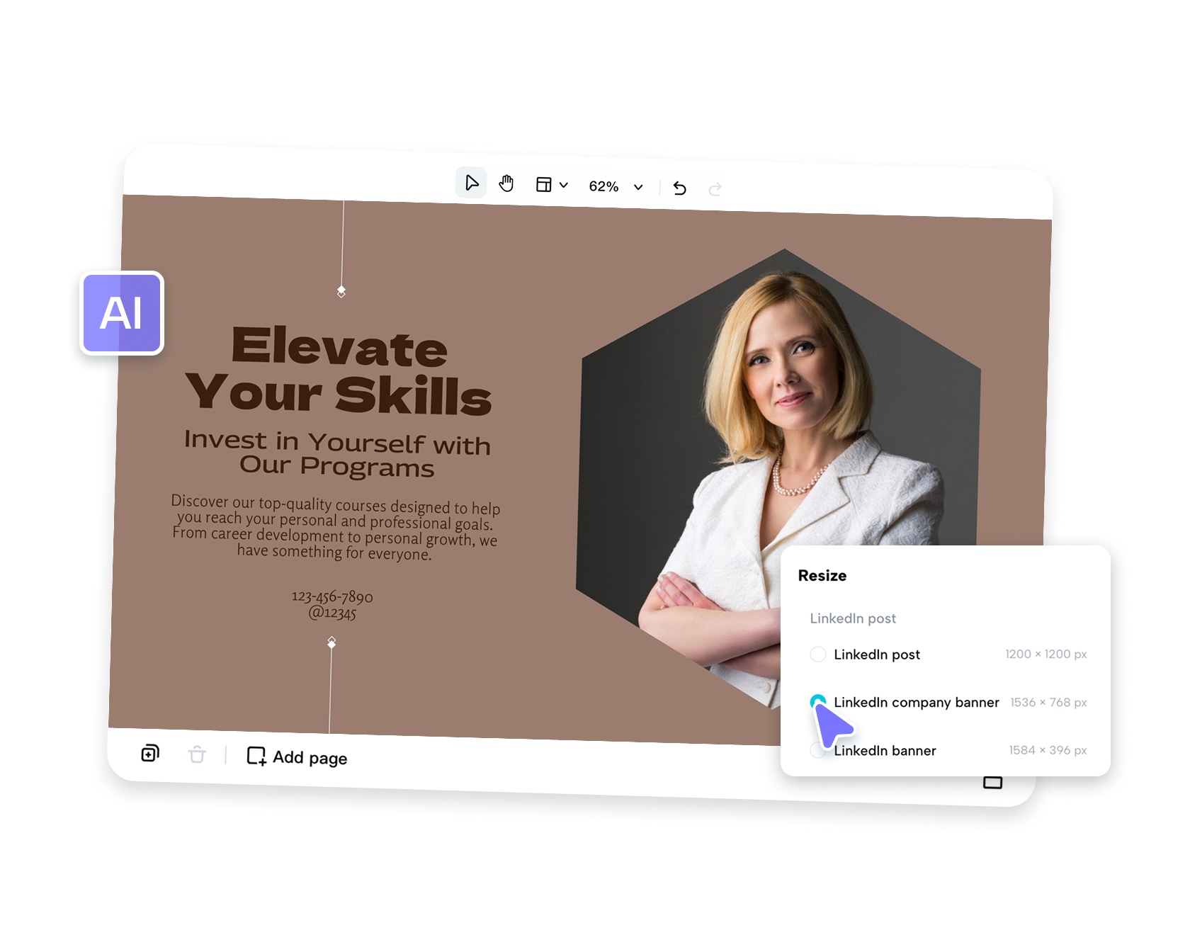 LinkedIn banner maker