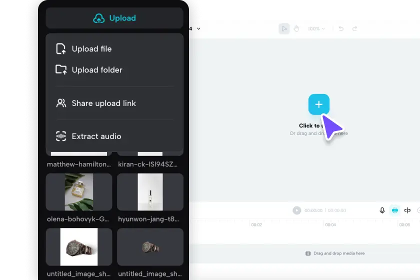 Upload media and generate videos