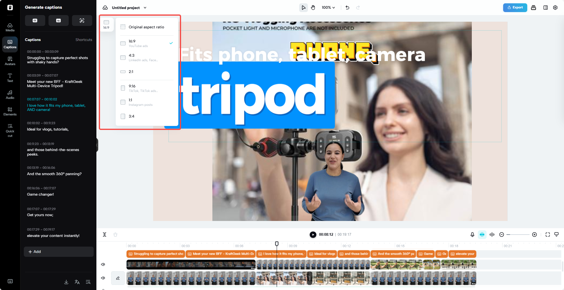 Multi-format video content