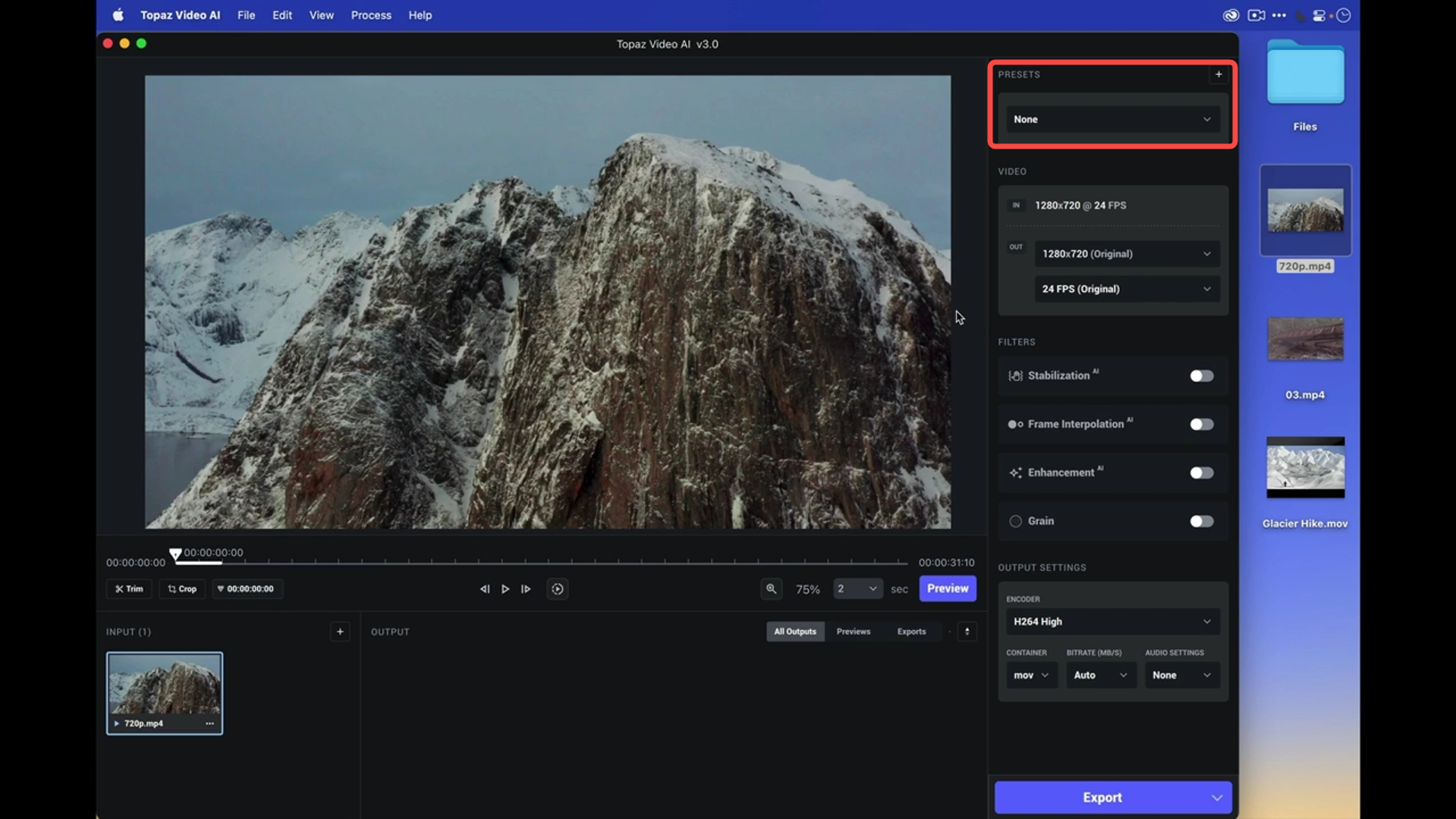 Opsi 1: Gunakan Preset