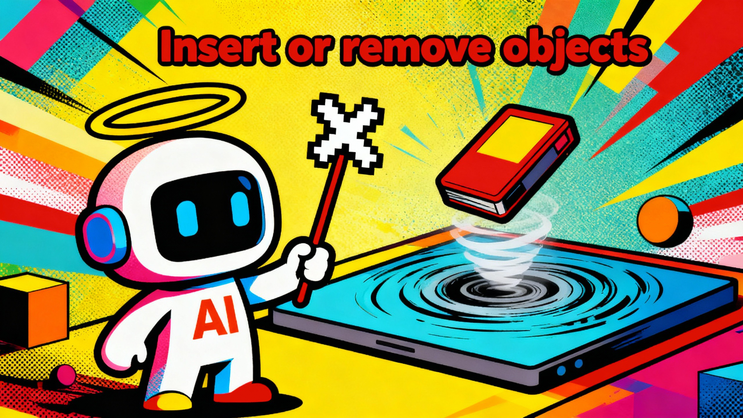 Remove or insert objects in videos
