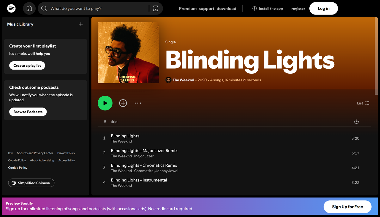 Blendende Lichter - The Weeknd