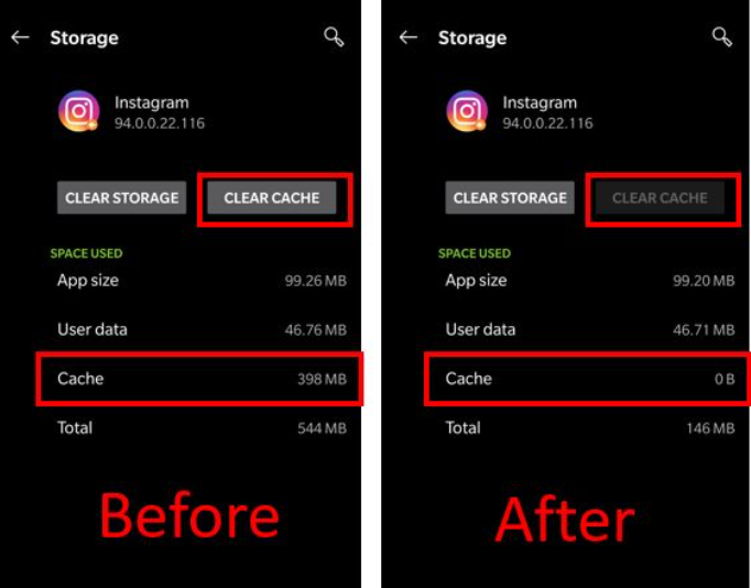App-Cache löschen
