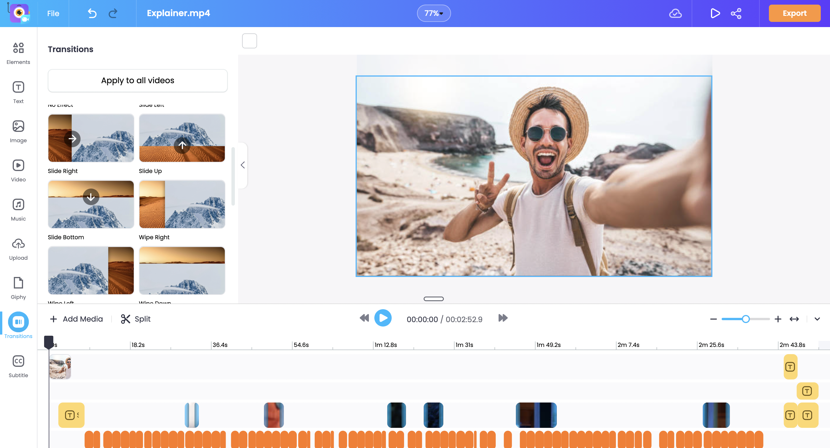 Vmaker audio to video